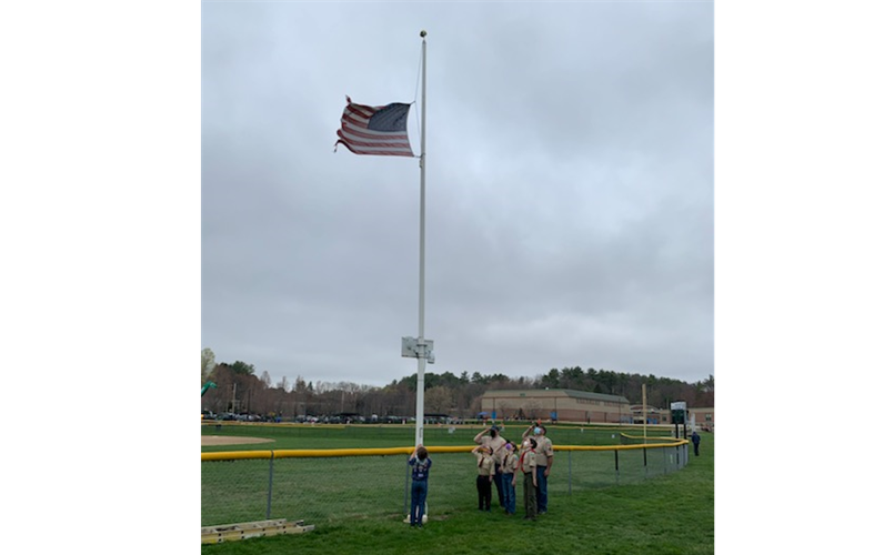 Boy Scouts Replace Flag!